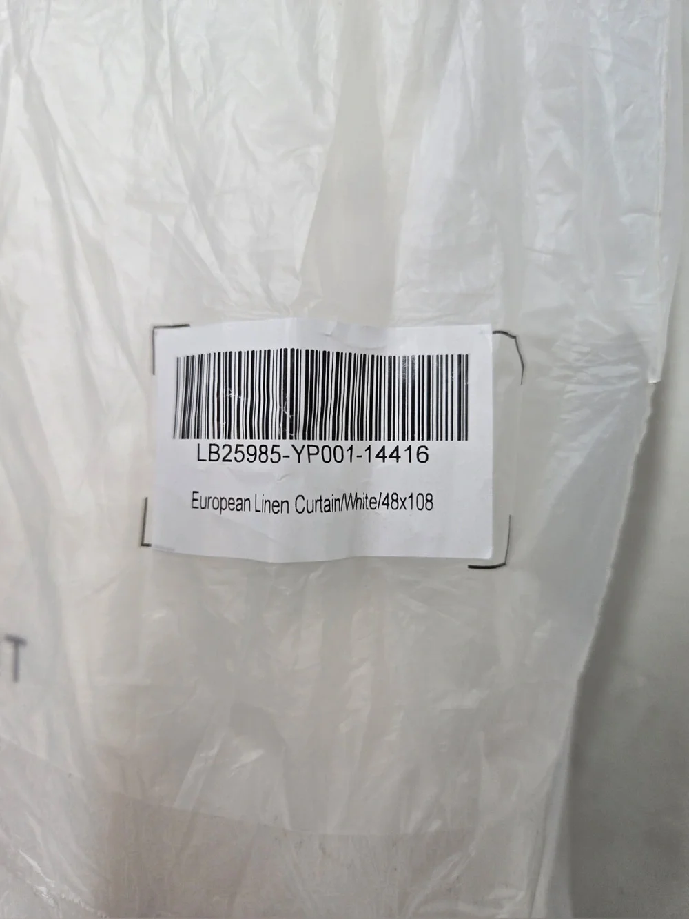 NWT QUINCE Set Of 2 48x108 European Linen Curtains White 0353